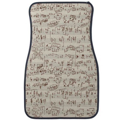 Music notes car floor mat