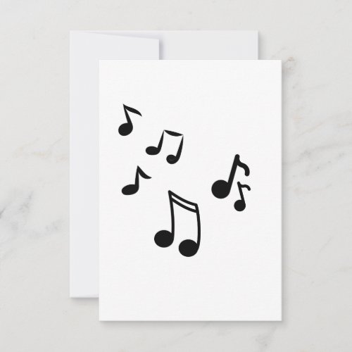 music notes card