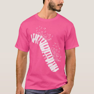 Music Notes Classical Music Instrument Piano girl T-Shirt