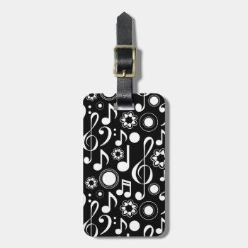 Music Notes & Clefs Student Musician Gift Luggage Tag by marchingbandstuff at Zazzle
