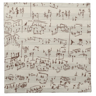 Music notes cloth napkin