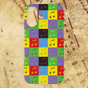 Music Notes Colorful 8th Pop Art Pattern iPhone 16 Case