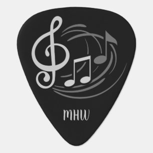 Music Notes Custom monogram guitar pick