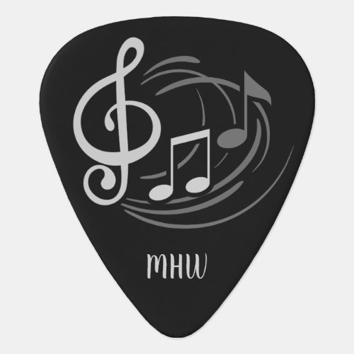 Music Notes Custom monogram guitar pick