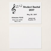 Music Notes Design-Your-Own Tickets (Front & Back)