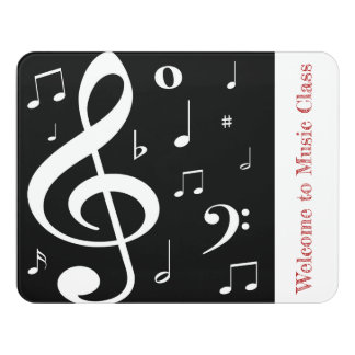 Music Notes Door Sign