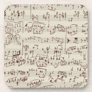 Music notes drink coaster