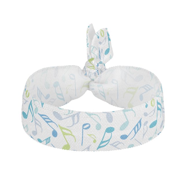 Music Notes  Elastic Hair Tie (Front)