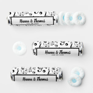 Music Notes Elegant Musical Themed Wedding Breath Savers® Mints