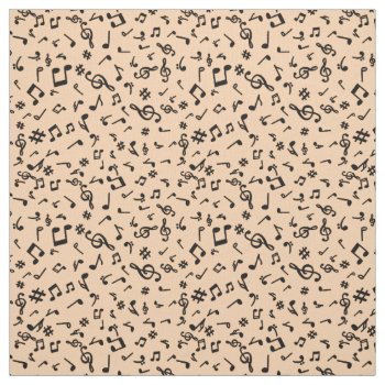 Music Notes Fabric by KRStuff at Zazzle