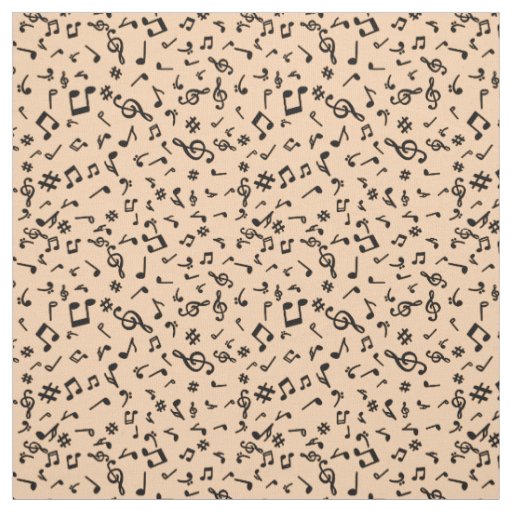 Music Notes Fabric