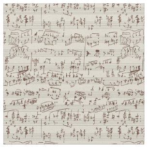 Music notes fabric