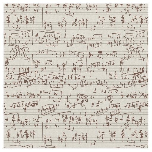 Music notes fabric