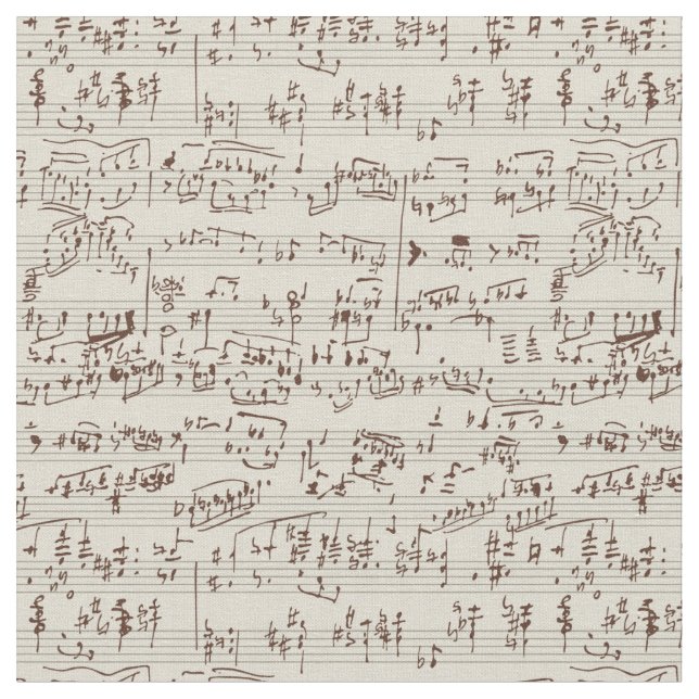 Music notes fabric (Close Up)