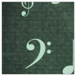 music notes fabric