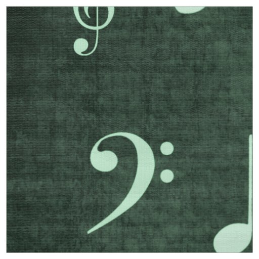 music notes fabric