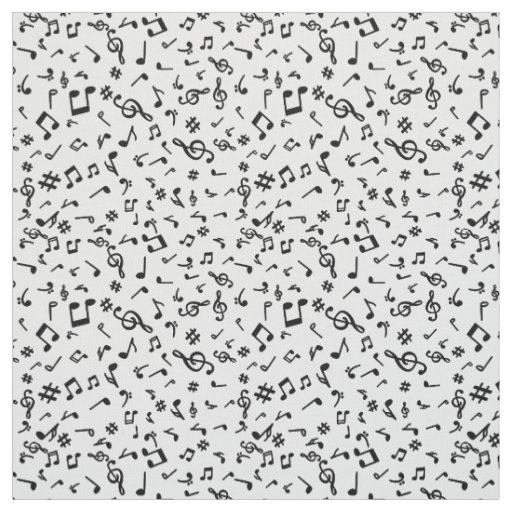 Music Notes Fabric