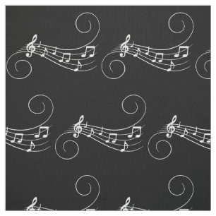 Music Notes Fabric