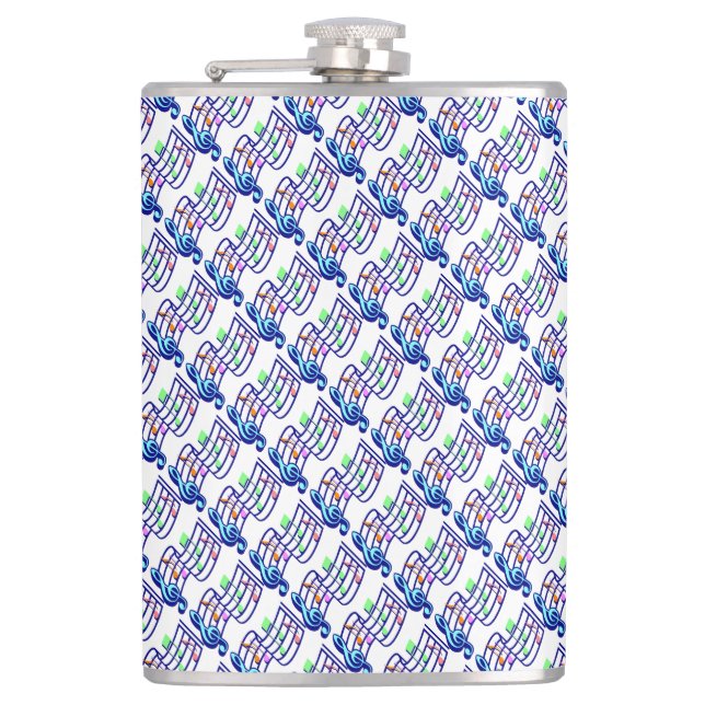 Music Notes Flask (Front)