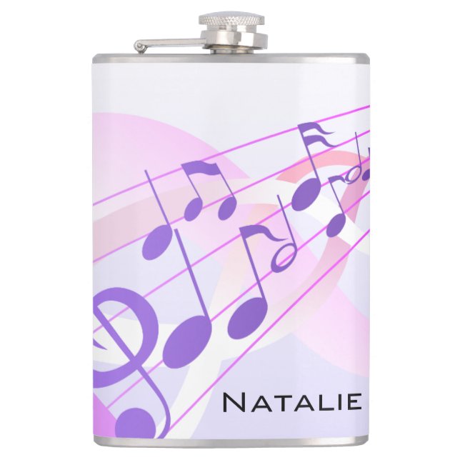 Music Notes Flask (Front)