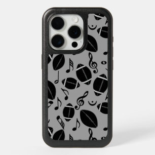 Music Notes Footballs iPhone 15 Pro Case