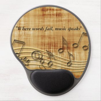 Music Notes Gel Mousepad by Shopia at Zazzle