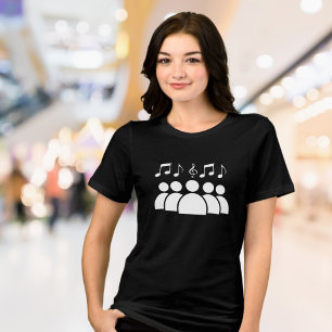 Music Notes Heart T-Shirt - Musician & Music Lover Tri-Blend Shirt