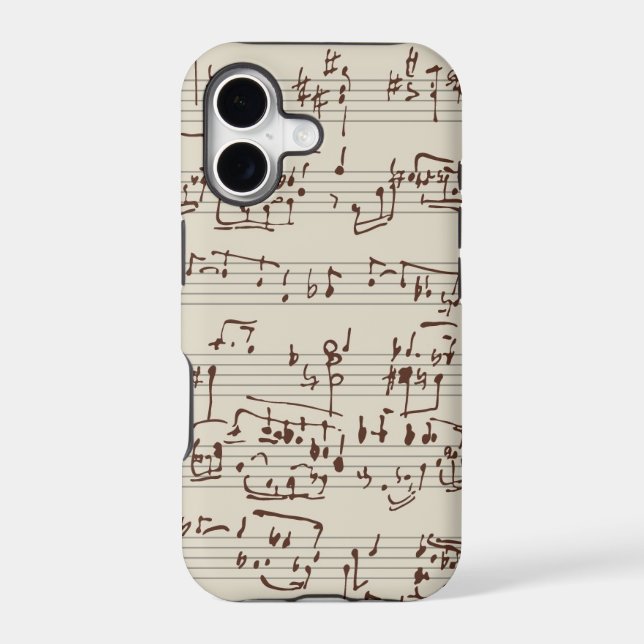 Music notes iphone case (Back)