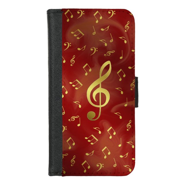 music notes iPhone ,Plus, Wallet Case,colorful+ (Front)