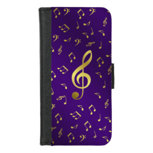 music notes iPhone ,Plus, Wallet Case,colorful