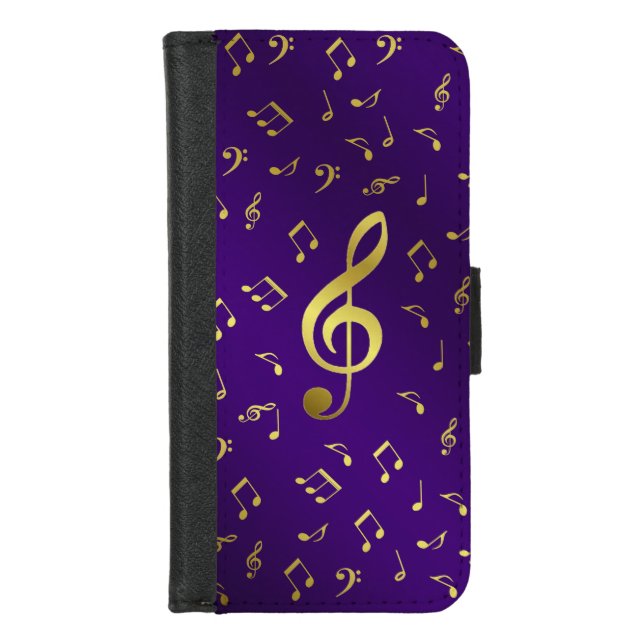 music notes iPhone ,Plus, Wallet Case,colorful (Front)