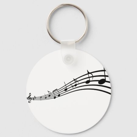 Music Notes Keychain