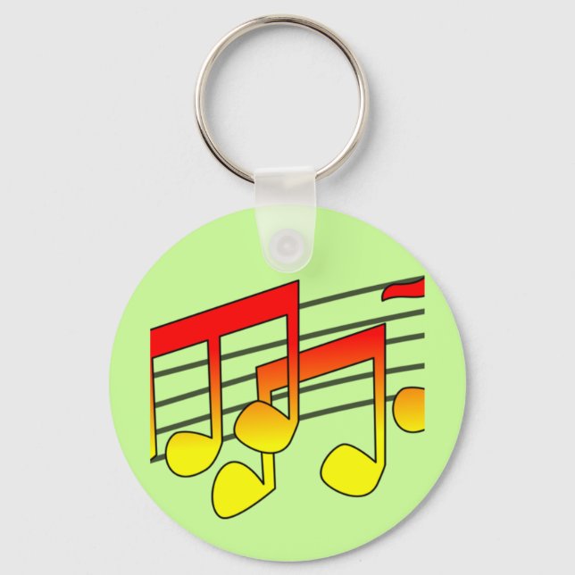 Music Notes Keychain (Front)