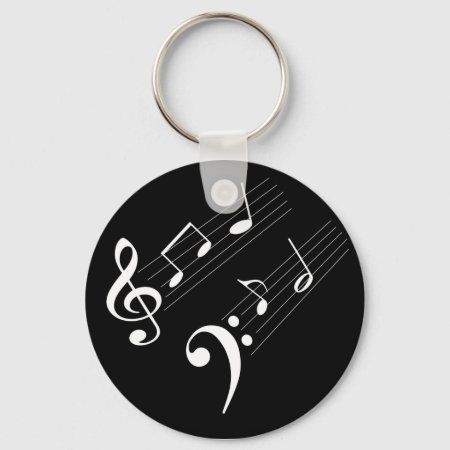 Music Notes Keychain