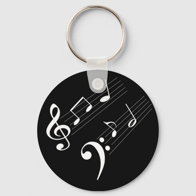 Music Notes Keychain (Front)