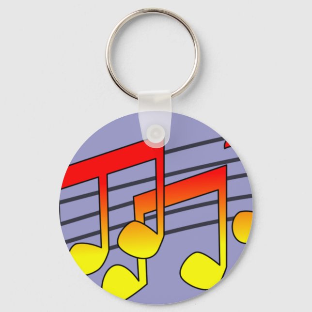 Music Notes Keychain (Front)