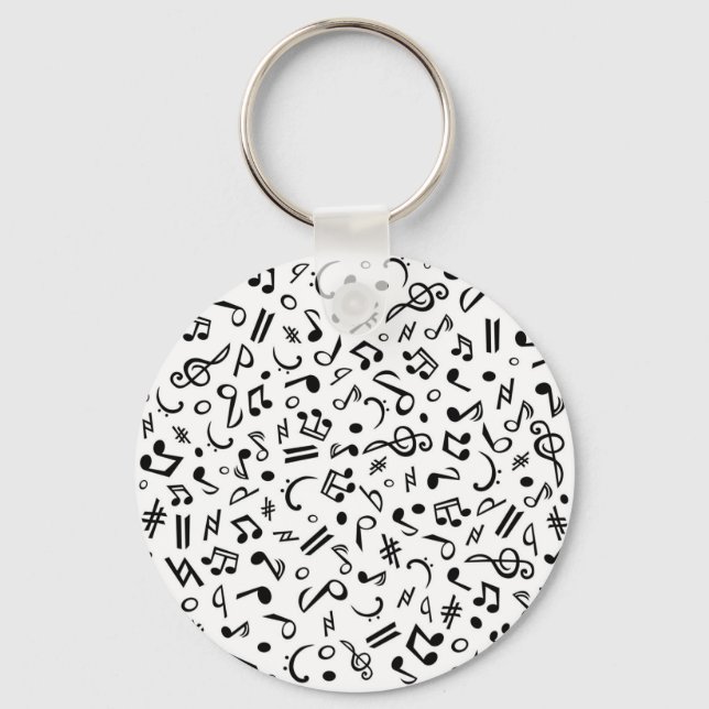 music notes keychain (Front)