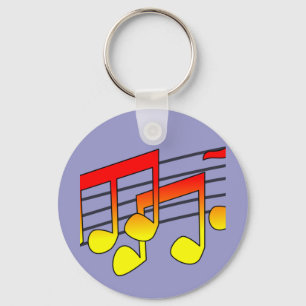 Music Notes Keychain