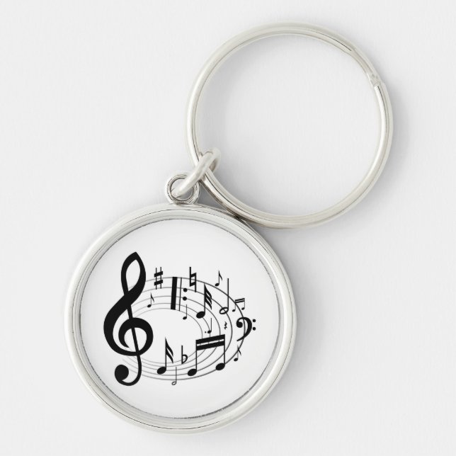 Music Notes Keychain (Front)