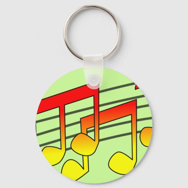 Music Notes Keychain (Front)