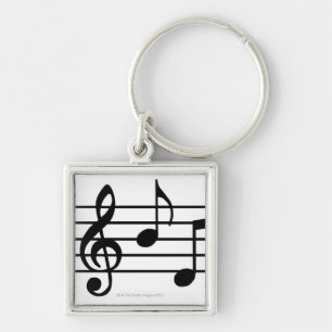 Music Notes Keychain