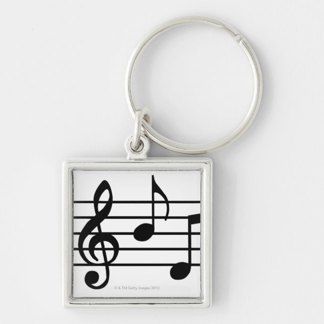 Music Notes Keychain (Front)