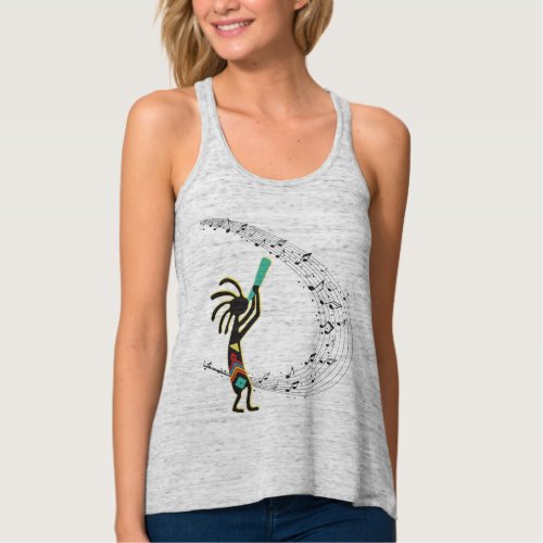 Music Notes Kokopelli Native American T_Shirt Tank Top