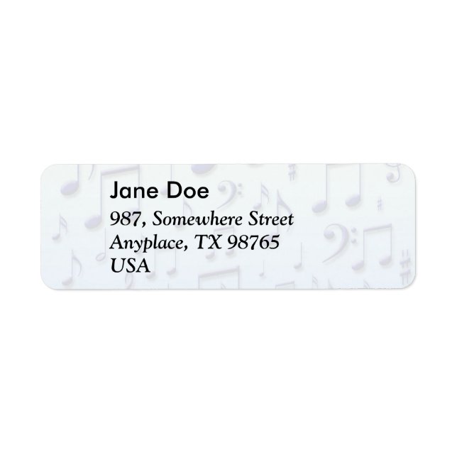 Music notes label (Front)