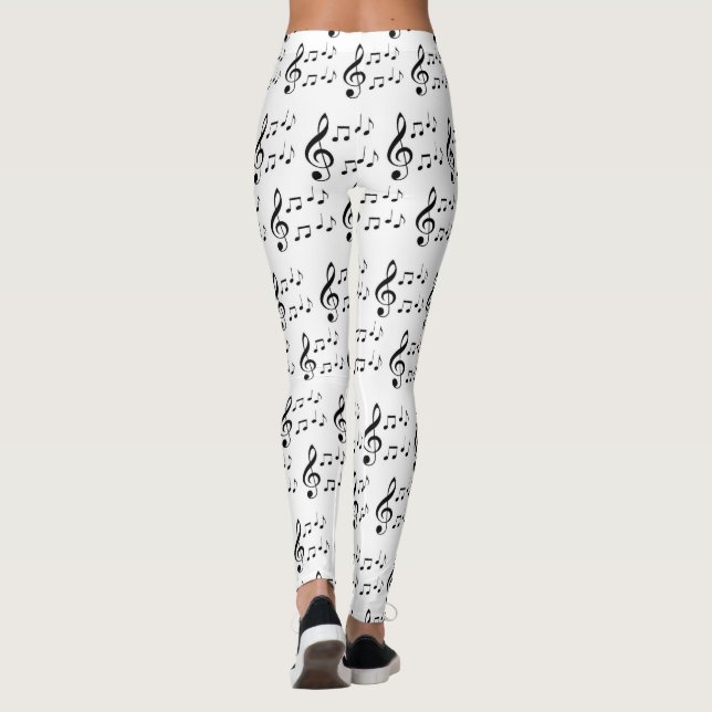 "Music Notes" Leggings (Back)