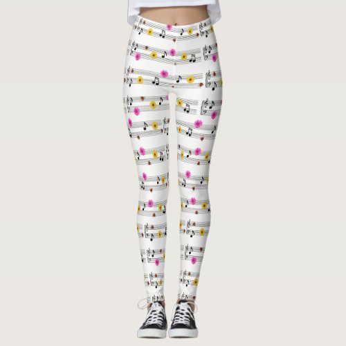 Music Notes Leggings