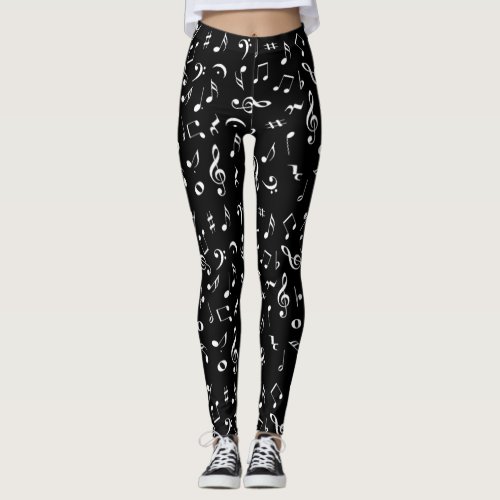 Music Notes Leggings