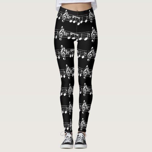 Music Notes Leggings