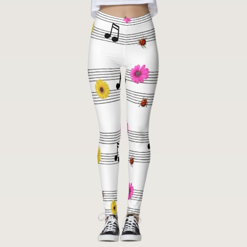 Music Notes  Leggings