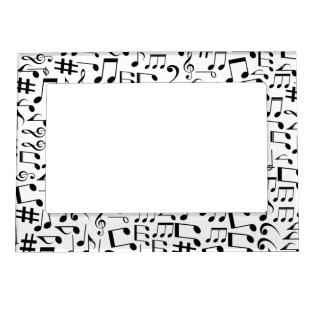 MUSIC NOTES- MAGNETIC PHOTO FRAME (Front)